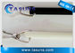 Rideau blanc Rod With Stainless Steel Snaps en fibre de verre de 9.5mm 10mm